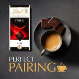 Lindt dark chilli chocolate bar 100g, UK version