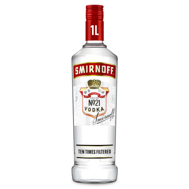 Smirnoff Red Label Vodka 1L (British brand)