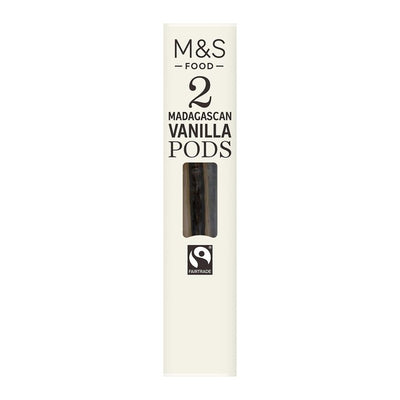 M&S Fairtrade Madagaskar Vanilleschoten 2er Packung