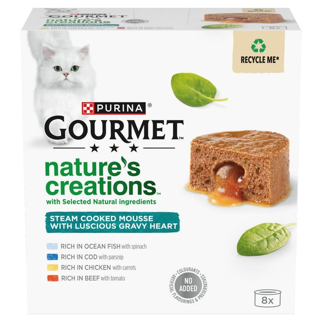 Gourmet wet cat food chicken ocean fish 8x85g, UK version