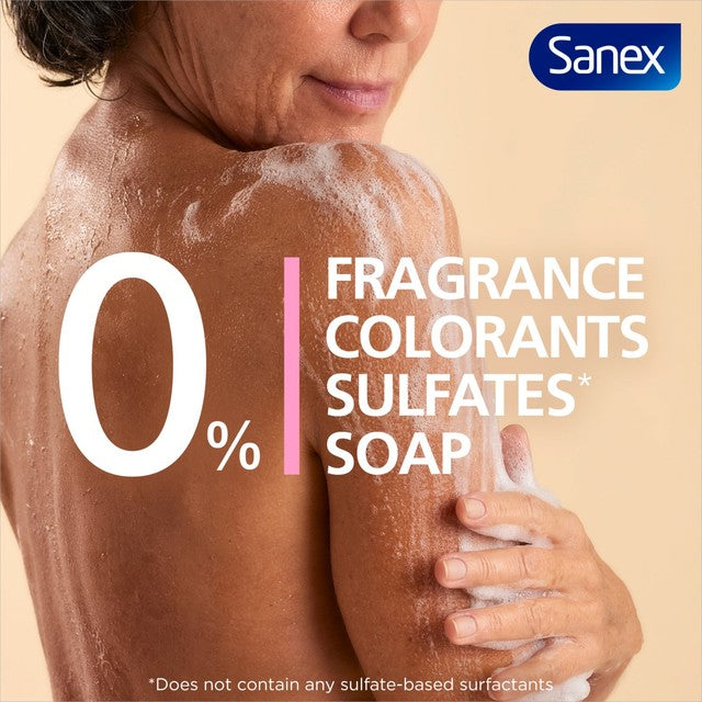 Sanex Zero% Sensitive Skin Shower Gel 225ml (British brand)