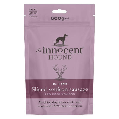 The Innocent Hound Sliced Venison Sausage Dog Treats 600g