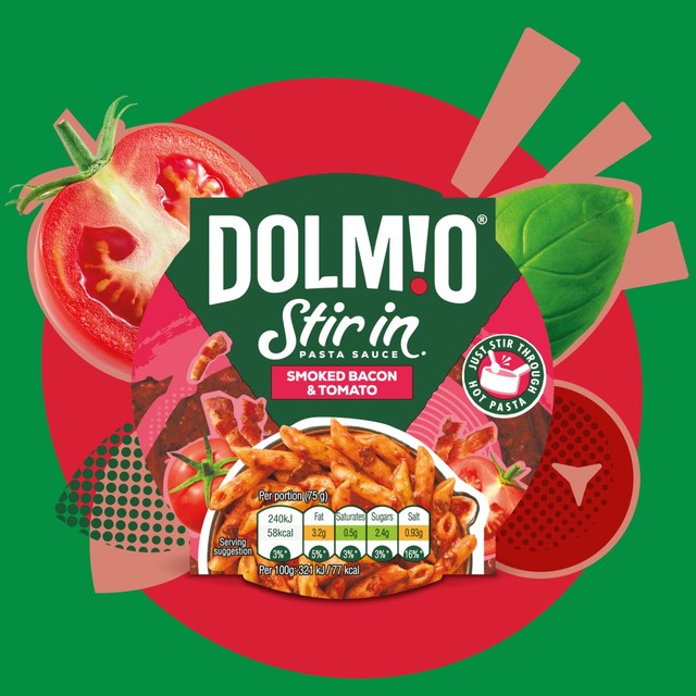 Dolmio bacon & tomato stir in pasta sauce 150g - British product