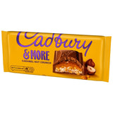 Cadbury milk chocolate bar caramel nut crunch 200g - British product