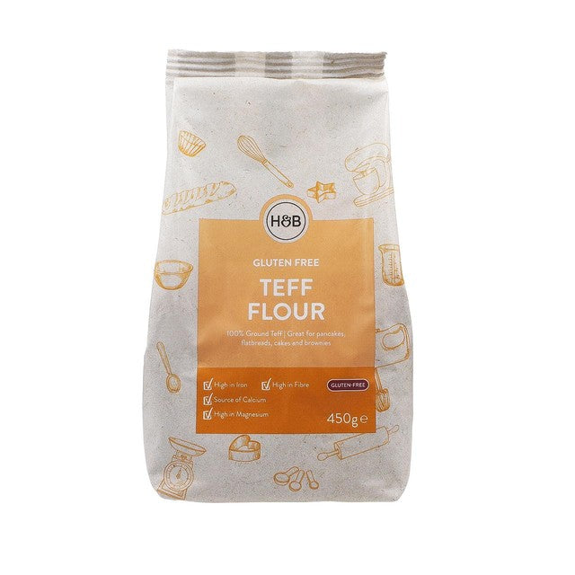 Holland & Barrett brown teff flour 450g, UK version
