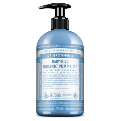 M&S Dr. Bronner's Unscented Organic Baby Pump Soap for Hands and Body 355ml- Buy online at McGrocer