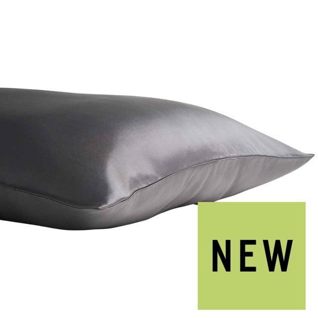 M&S silk pillowcase charcoal, imported from the UK