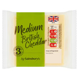 Sainsburys Medium British Cheddar 220g