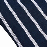 M&S Butchers Stripe oven glove in navy, imported from the UK