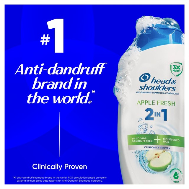 Head & Shoulders apple fresh anti-dandruff shampoo and conditioner 330ml, UK version