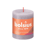 Bolsius rustic candle Frosted Lavender 80/68 - British product