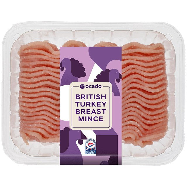 Ocado turkey breast mince 500g, imported from the UK