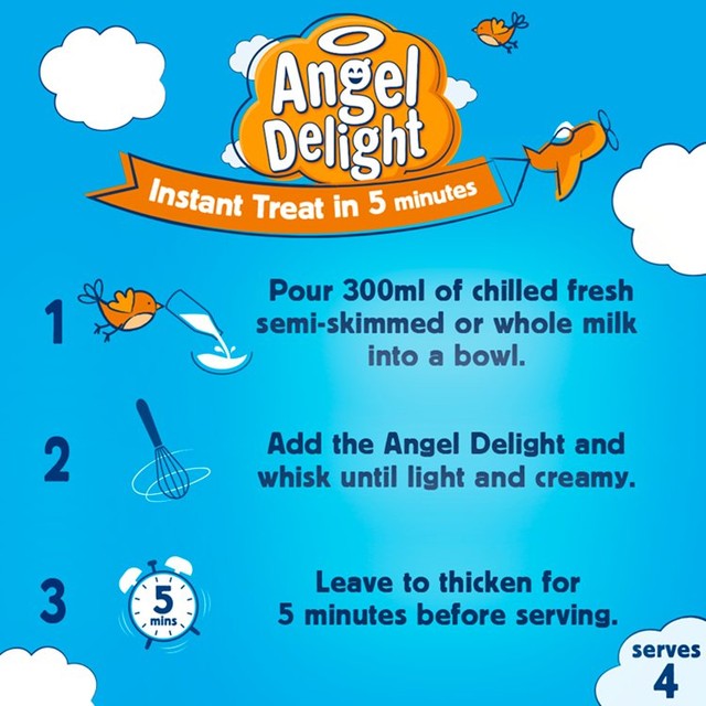 Angel Delight butterscotch instant dessert mix 59g - British product