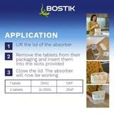 Bostik Breath dehumidifier refill tabs 250g pack of 4, UK version