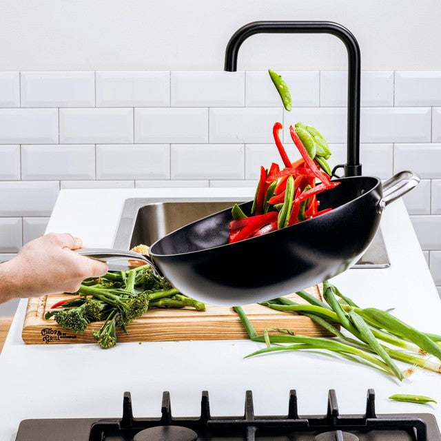GreenPan Copenhagen Aluminium Non-Stick 30cm 4.8L wok, UK version