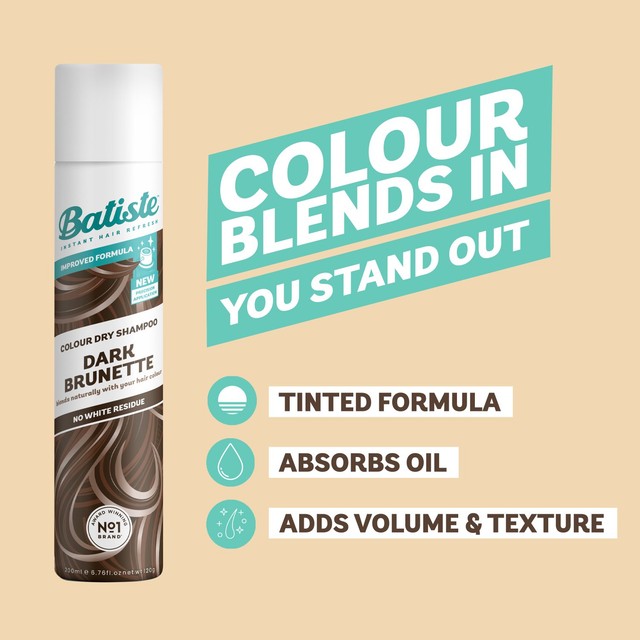 Batiste dark brunette dry shampoo 200ml - British product