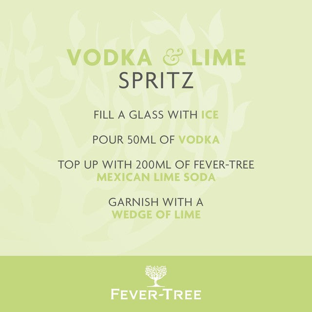 Fever-Tree Mexican Lime soda water 6 x 150ml - British product