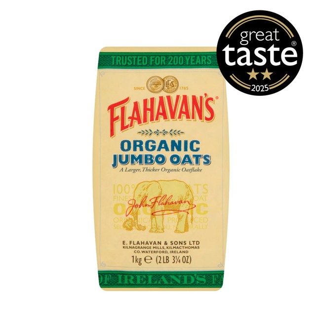 Flahavan's organic jumbo oats 1kg - British product