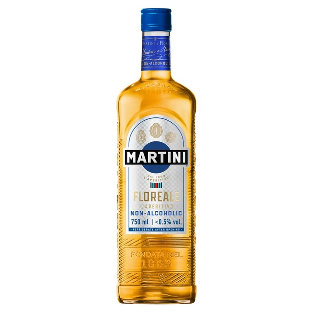 Martini Floreale non-alcoholic vermouth aperitivo 75cl, imported from the UK