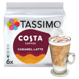 Tassimo Costa Caramel Latte coffee pods 6 per pack (British brand)