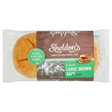 Sheldon's Large Brown Baps Pack of 4 (British brand)