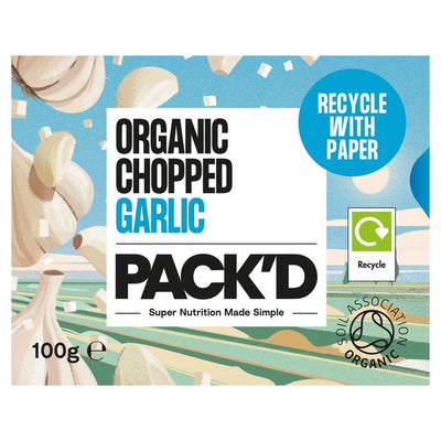 Pack'd Gehackter Knoblauch Bio-Tiefkühlknoblauch 100g