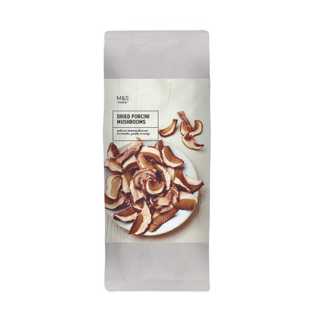 M&S dried porcini mushrooms 25g, imported from the UK