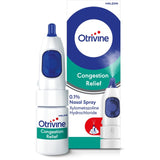 Otrivine congestion relief decongestant nasal spray 0.1% 10ml, imported from the UK