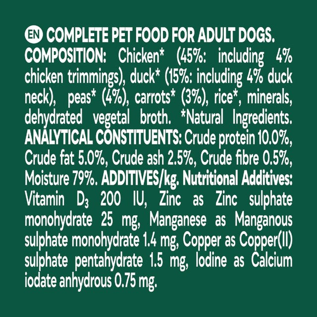 Natures Menu mixed variety dog food pouches 8 x 300g, imported from the UK
