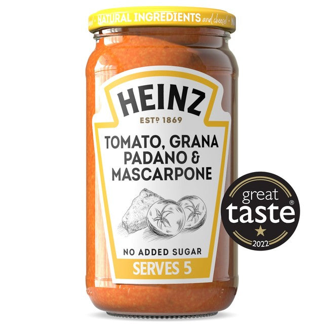 Heinz Tomato Mascarpone & Grana Padano Pasta Sauce 490g, UK version