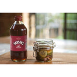 Sarson's original malt vinegar brewed in wooden vats (British brand)