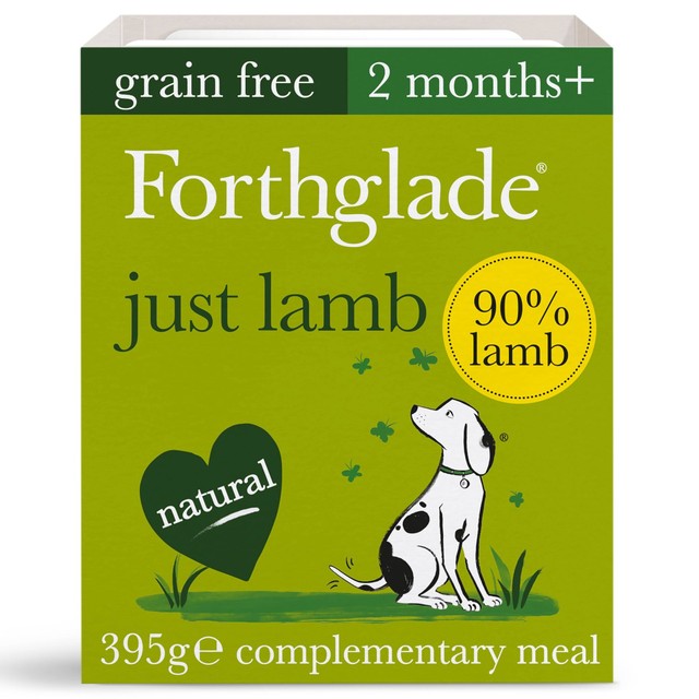Forthglade wet dog food 90% lamb 395g - British product