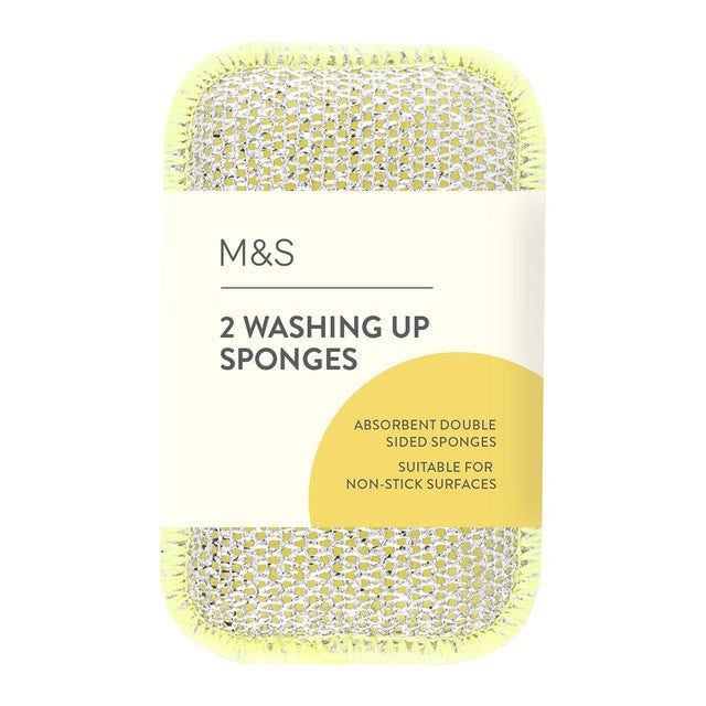 M&S washing up sponges 2 pack, imported from the UK