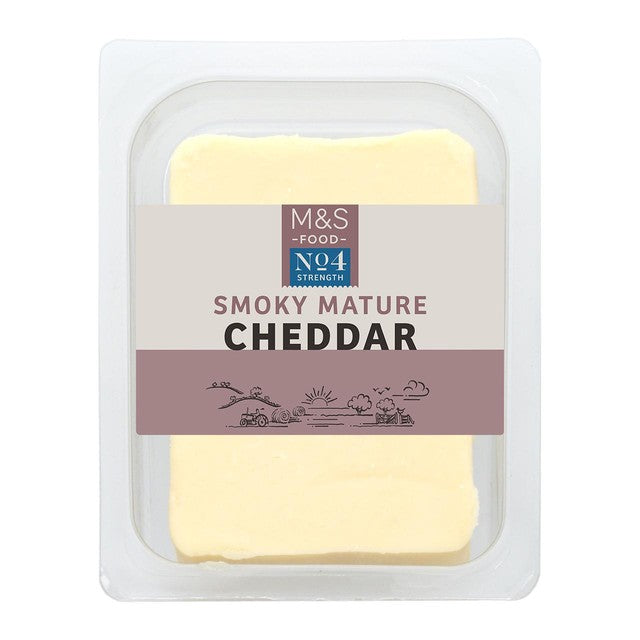 M&S Smoky Mature Cheddar Cheese 200g Tray (British brand)