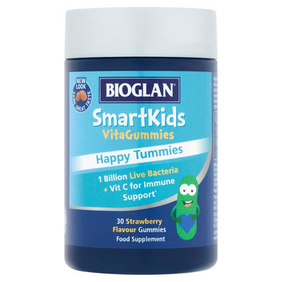 M&S Bioglan SmartKids Happy Tummies Strawberry Flavour Kids Probiotic Gummies 30 Gummies - اشترِ عبر الإنترنت من McGrocer