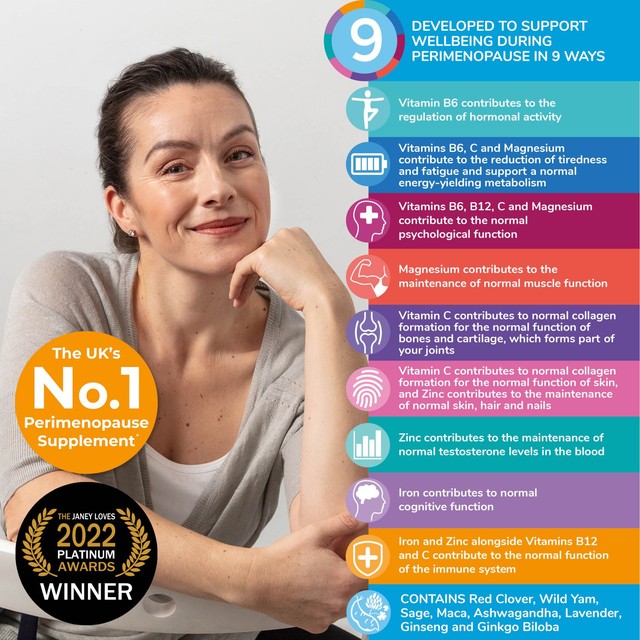 Health & Her Perimenopause supplement capsules 60 capsules, UK version