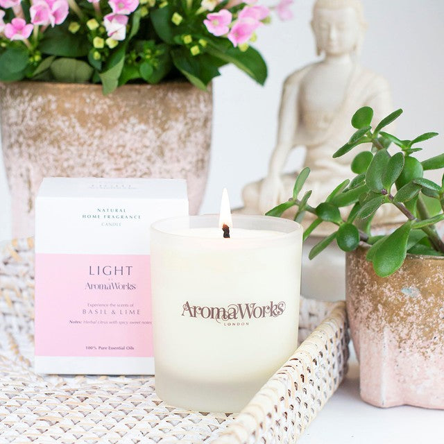 Wax Lyrical Basil & Lime soy wax candle 30cl - British product