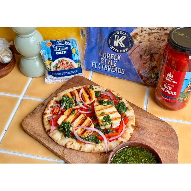Deli Kitchen Griechisches Fladenbrot 4 x 80 g - Britisches Produkt