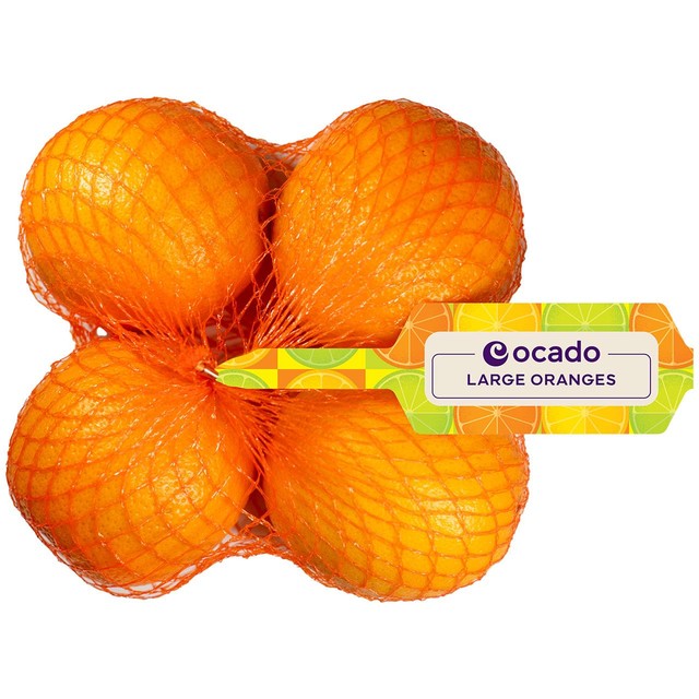 Ocado Large Oranges fresh citrus fruit, imported from the UK