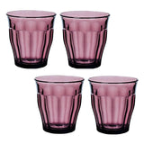 Duralex Picardie Plum Tumbler Set 250ml, imported from the UK