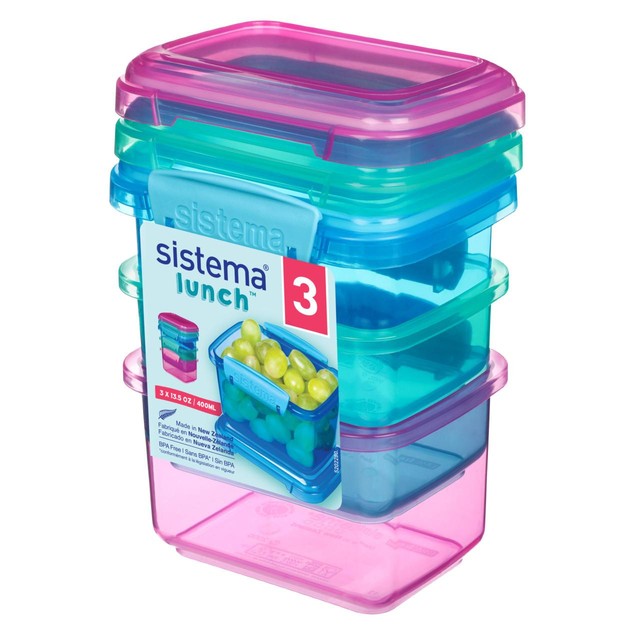 Sistema lunch containers 3x400ml (British brand)