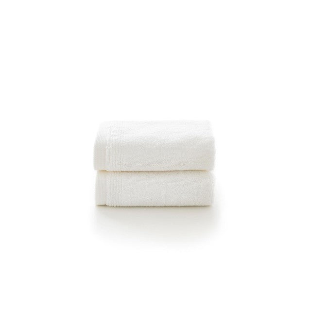 Deyongs white cotton face cloth 2-pack - British product