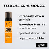 Got2b Curlz Flexible Curl Mousse 200ml (British brand)