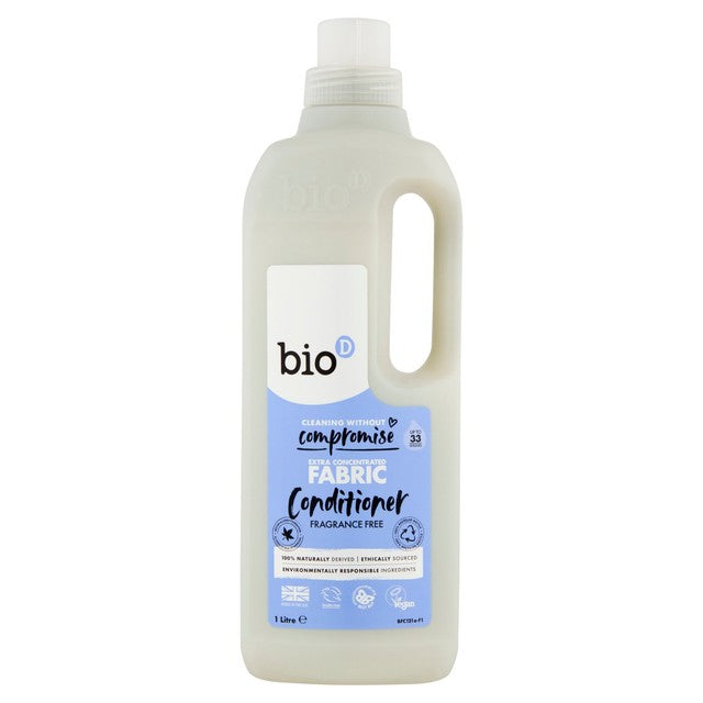 Bio-D fragrance free eco fabric conditioner 1L - British product
