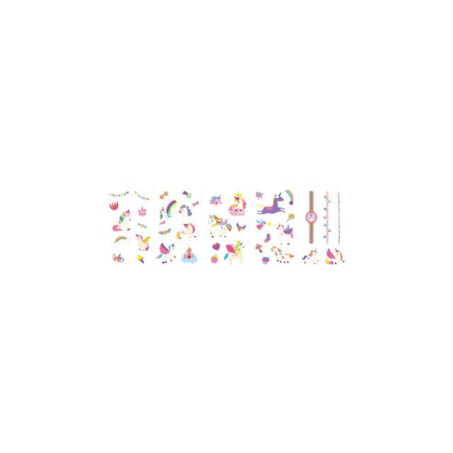 Avenir unicorn nail stickers and tattoos set 4 pack - British product