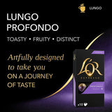 L'OR Lungo Profondo coffee pods 10 capsules, UK version