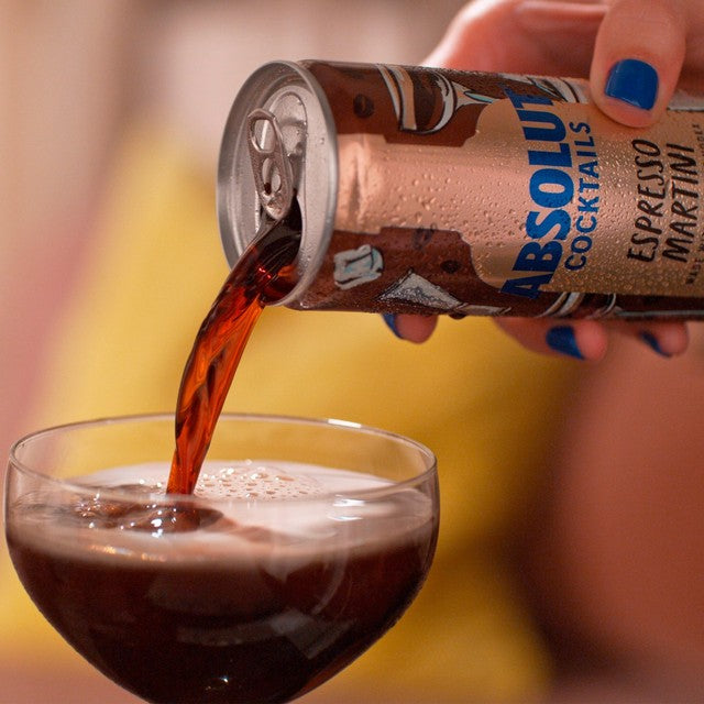 Absolut Espresso Martini canned cocktail 20cl - British product