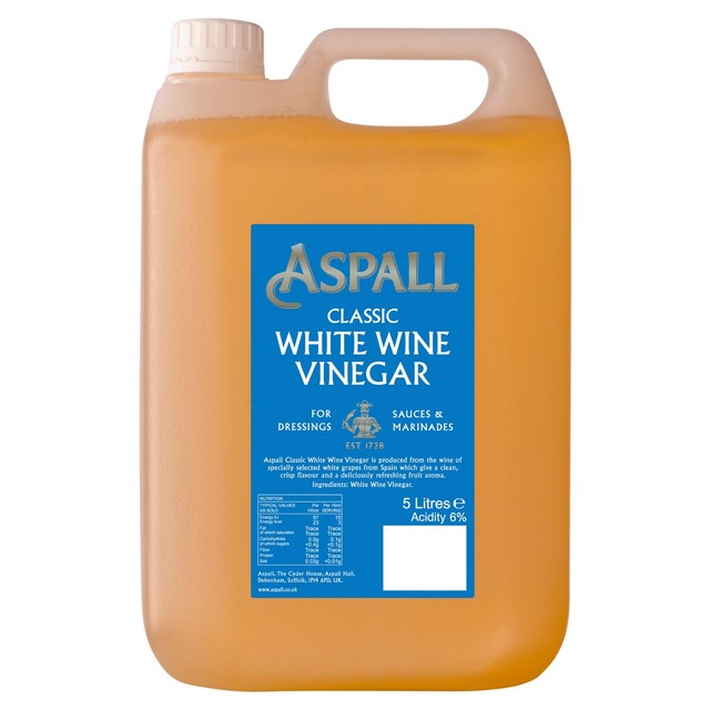 Aspall white wine vinegar 5L - British product