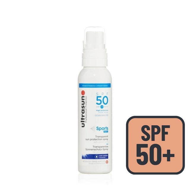 Ultrasun SPF 50 Sports Spray Sunscreen 150ml (British brand)