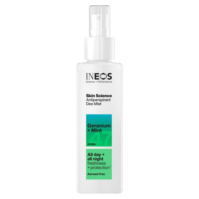 INEOS Geranium & Mint Antiperspirant Deodorant Mist 200ml, UK version